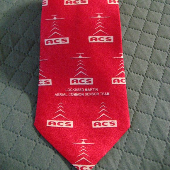 ✈️ Lockheed Martin ACS Aircraft Neck Tie - Picture 1 of 5